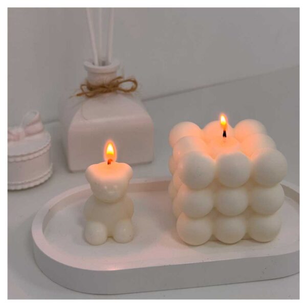 Mirisne sveće: Mirisna sveća - Bubble kocka i medvedić