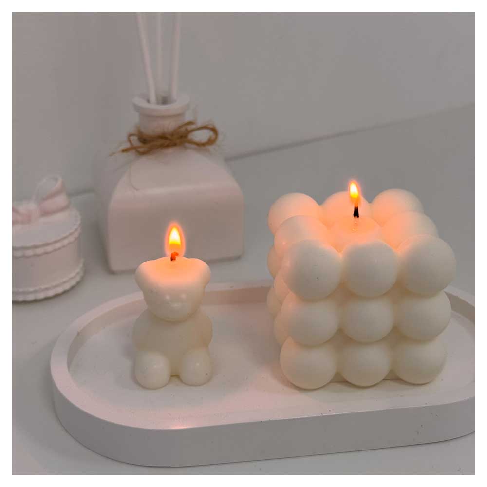 Mirisne sveće: Mirisna sveća - Bubble kocka i medvedić