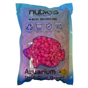 Pesak za akvarijumNubios pesak u boji 6-8mm (pink 1kg)